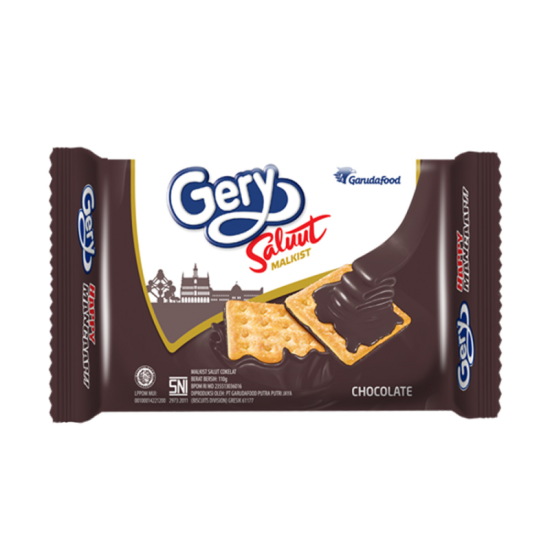 GERY SALUUT CRACKERS CHOCOLATE 100GM GERY SALUUT CRACKERS CHOCOLATE 100GM