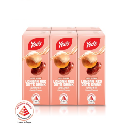YEO'S LONGAN RED DATE DRINK 250ML*6 YEO'S LONGAN RED DATE DRINK 250ML*6