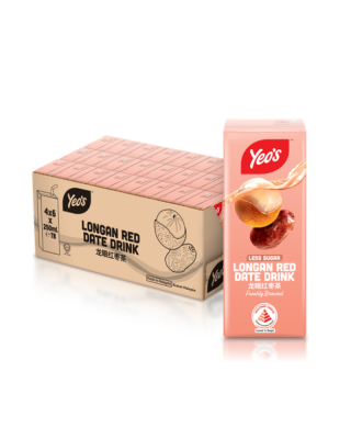YEO'S LONGAN RED DATE DRINK 250ML*6*4