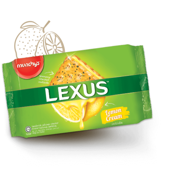 MUNCHYS LEXUS SANDWICH LEMON 190GM