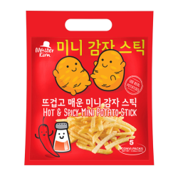 MASTER KIM HOT & SPICY MINI POTATO STICK 16GM*5 MASTER KIM HOT & SPICY MINI POTATO STICK 16GM*5