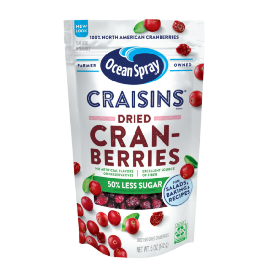 OCEAN SPRAY CRAISINS DRIED CRANBERRIES 142GM