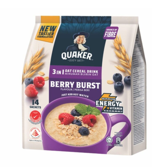 QUAKER 3IN1 BERRY BURST 28GM*14'S