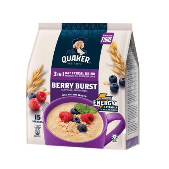 QUAKER 3IN1 BERRY BURST 30GM*15