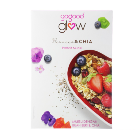 YOGOOD GLOW PARFAIT MUESLI BERRIES & CHIA 320GM