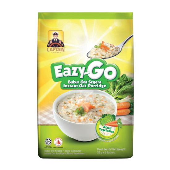 CAPTAIN OAT EAZY-GO PORRIDGE MIXED VEGE 32GM*5