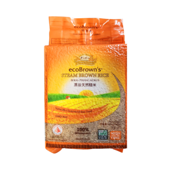 ECOBROWN'S STEAM BROWN'S RICE 2KG