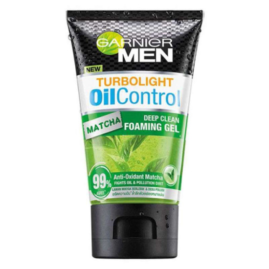 GARNIER MEN TURBOLIGHT OIL CONTROL MATCHA FOAM 100