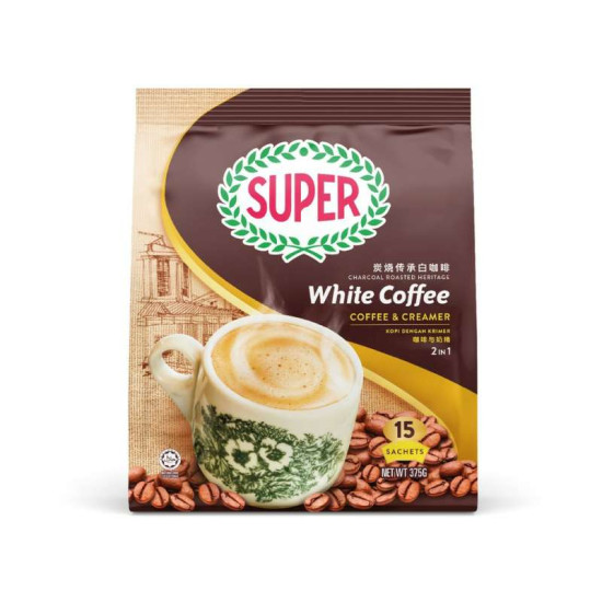 SUPER CHARCOAL WHITE COFFEE CREAMER 25GM*15