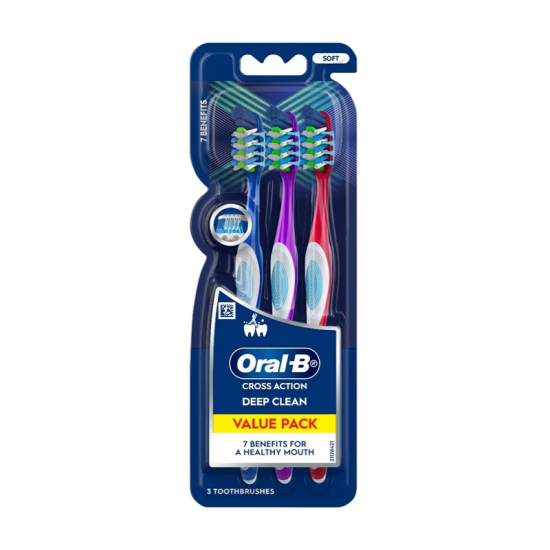 ORAL-B TOOTHBRUSH PRO HEALTH 7 BENEFITS SOFT 3'S