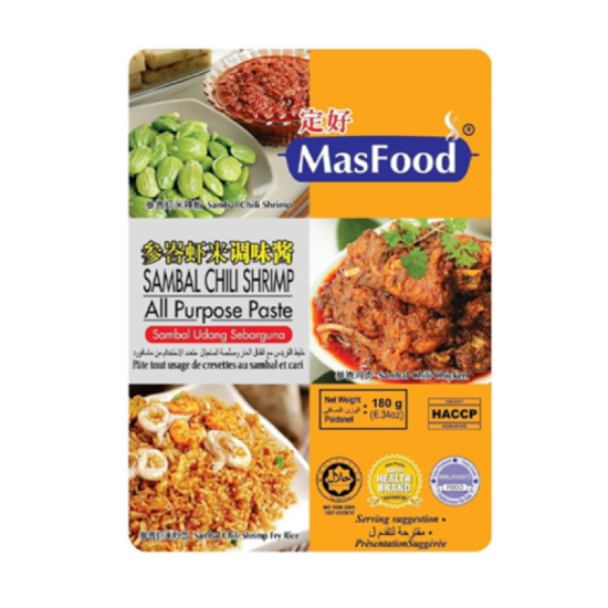 MASFOOD SHRIMPS SAMBAL PASTE 180G