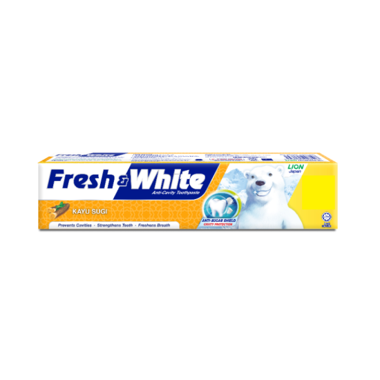 FRESH & WHITE TOOTHPASTE - KAYU SUGI 225GM FRESH & WHITE TOOTHPASTE - KAYU SUGI 225GM