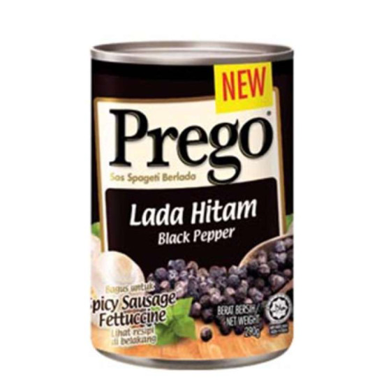 PREGO BLACK PEPPER PASTA SAUCE 290GM PREGO BLACK PEPPER PASTA SAUCE 290GM