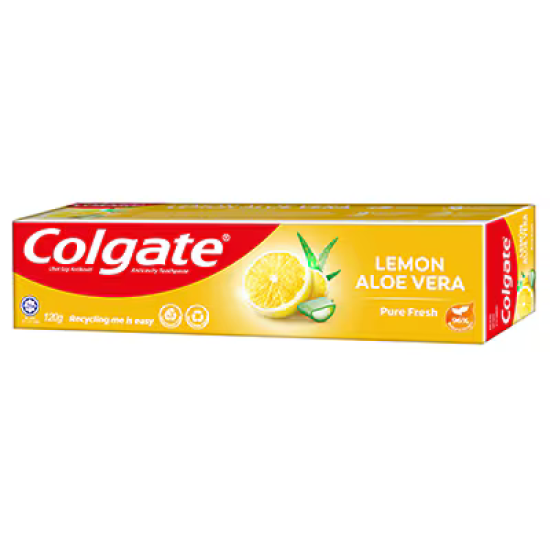 COLGATE TOOTHPASTE LEMON ALOE VERA 120G