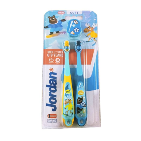 JORDAN STEP 3 KIDS TOOTBRUSH (6-9 YR) 2'S