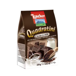 LOACKER QUADRATINI COCOA & MILK 250GM LOACKER QUADRATINI COCOA & MILK 250GM