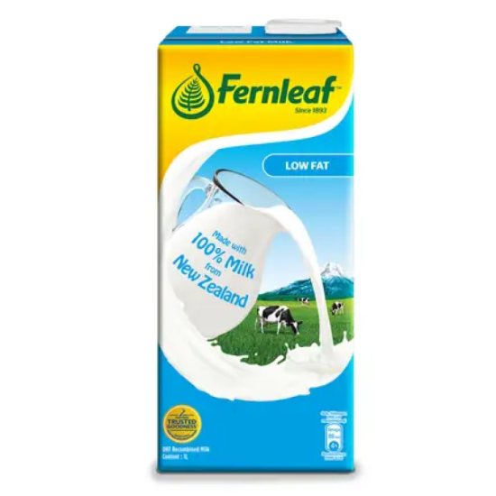 FERNLEAF LOW FAT UHT MILK 1L