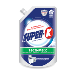 SUPER-K LIQUID TECH MATIC LAUNDRY DETERGENT 1.6KG SUPER-K LIQUID TECH MATIC LAUNDRY DETERGENT 1.6KG