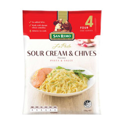 SAN REMO LA PASTA SOUR CREAM CHIVES 120G SAN REMO LA PASTA SOUR CREAM CHIVES 120G