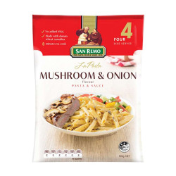 SAN REMO L.PASTA CREAMY MUSHROOM ONION 120G SAN REMO L.PASTA CREAMY MUSHROOM ONION 120G