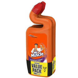 MR MUSCLE TOILET BOWL CLEANER - LAVENDER 500ML*2 MR MUSCLE TOILET BOWL CLEANER - LAVENDER 500ML*2