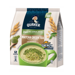 QUAKER 3IN1 MATCHA GREEN TEA 28GM*12 QUAKER 3IN1 MATCHA GREEN TEA 28GM*12