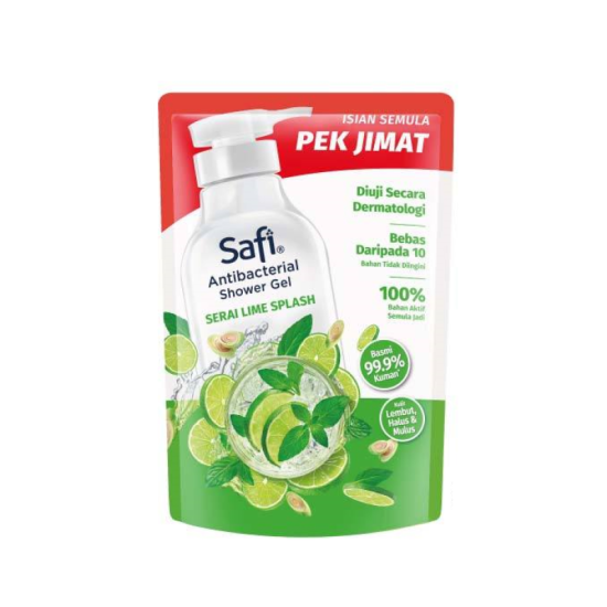 SAFI ANTIBAC SHOWER (REFILL) SERAI LIME 750G