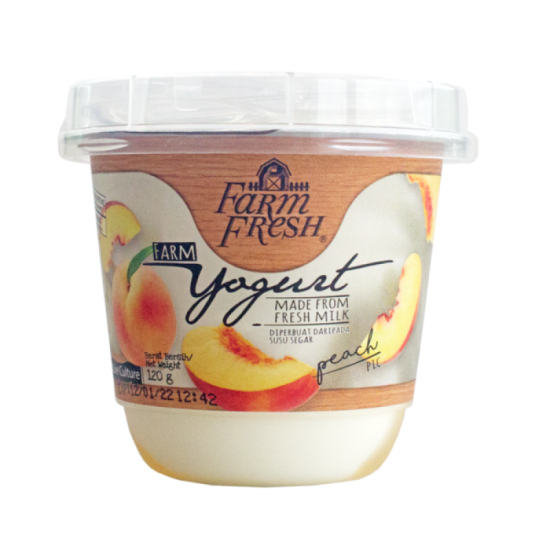 FARM FRESH YOGURT PEACH 120G FARM FRESH YOGURT PEACH 120G
