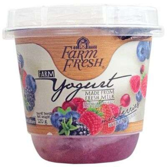 FARM FRESH YOGURT MIXBERRIES 120G