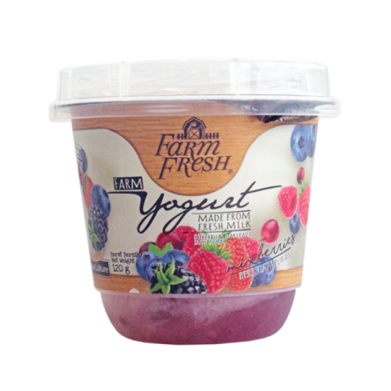 FARM FRESH YOGURT MIXBERRIES 120G