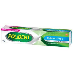 POLIDENT POLIGRIP FLAVOUR FREE 60G POLIDENT POLIGRIP FLAVOUR FREE 60G