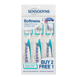SENSODYNE DEEP CLEAN TOOTHBRUSH SOFT 3'S SENSODYNE DEEP CLEAN TOOTHBRUSH SOFT 3'S