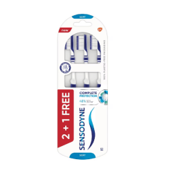 SENSODYNE COMPLETE PROTECT TOOTHBRUSH SOFT 3'S SENSODYNE COMPLETE PROTECT TOOTHBRUSH SOFT 3'S