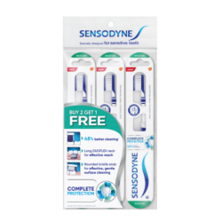 SENSODYNE COMPLETE PROTECT TOOTHBRUSH MEDIUM 3'S SENSODYNE COMPLETE PROTECT TOOTHBRUSH MEDIUM 3'S
