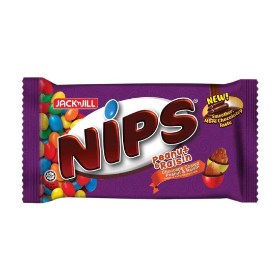 JACK 'N JILL NIPS PEANUT & RAISIN 70GM