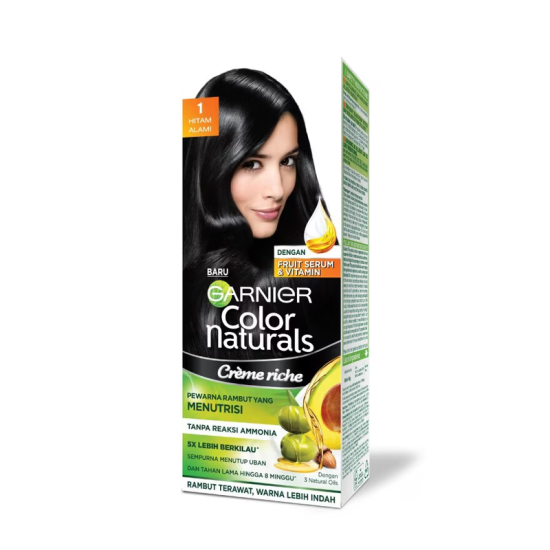 GARNIER NATURAL COLOR 1 HITAM (KIT) 1'S