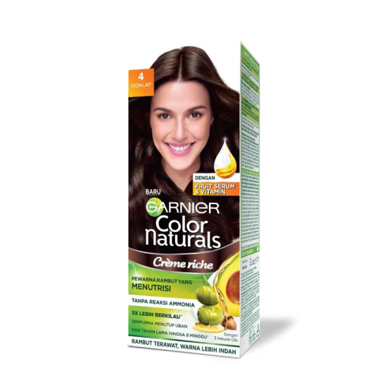 GARNIER NATURAL HAIR COLOR 4 COKLAT (KIT) 1'S