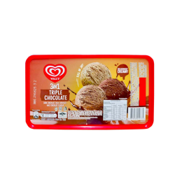 WALL'S ICE CREAM 3IN1 TRIPLE CHOCOLATE 1.4L WALL'S ICE CREAM 3IN1 TRIPLE CHOCOLATE 1.4L