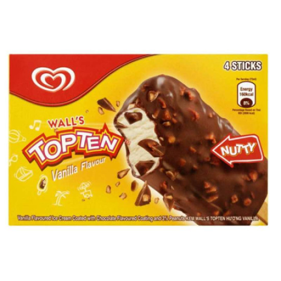 WALL'S TOP TEN ICE CREAM VANILLA 73ML