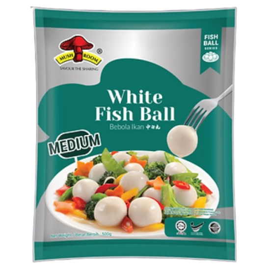 MUSHROOM WHITE FISH BALL 500G