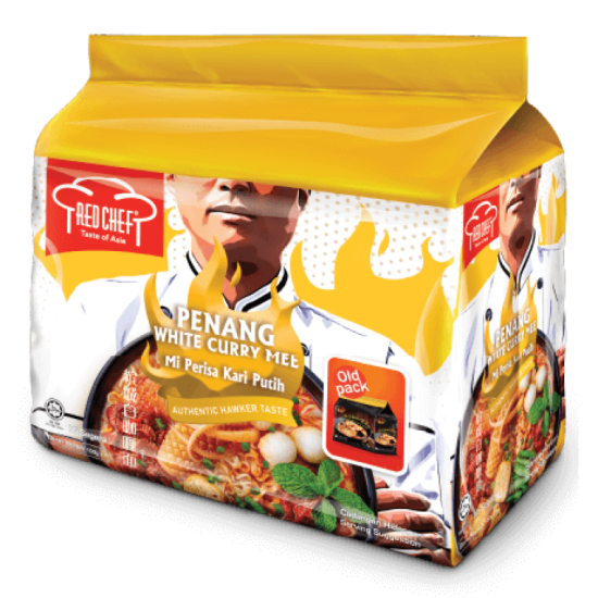 RED CHEF PENANG WHITE CURRY MEE 100GM*4