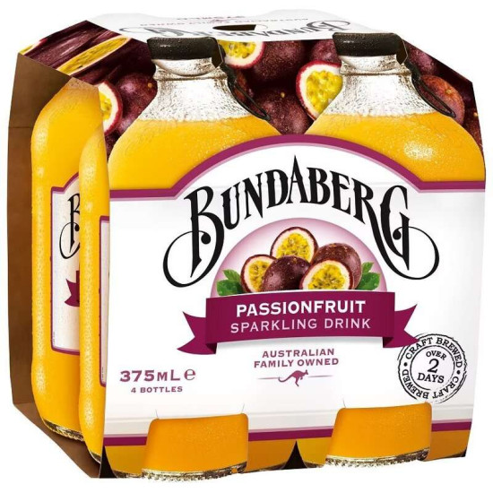 BUNDABERG PASSION FRUIT 375ML*4