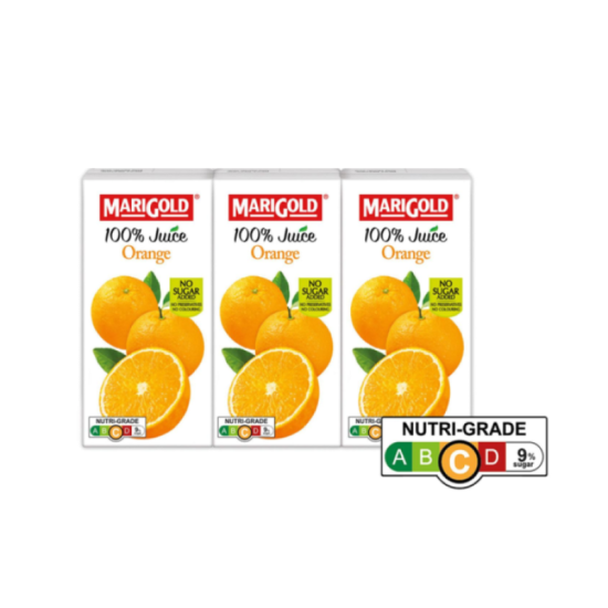 MARIGOLD 100% JUICE ORANGE 200ML*3