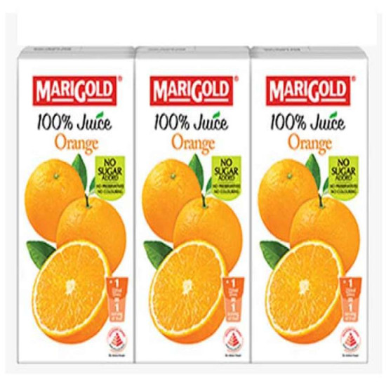 MARIGOLD 100% JUICE ORANGE 200ML*3