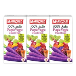 MARIGOLD 100% JUICE PURPLE VEGGIE MIXED FRUIT 200M MARIGOLD 100% JUICE PURPLE VEGGIE MIXED FRUIT 200M