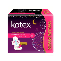 KOTEX PROACTIVE ACTIVE GUARD OVERNIGHT WING 41CM*12S KOTEX PROACTIVE ACTIVE GUARD OVERNIGHT WING 41CM*12S