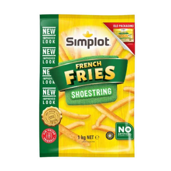 SIMPLOT FRENCH FRIES SHOESTRING 1KG