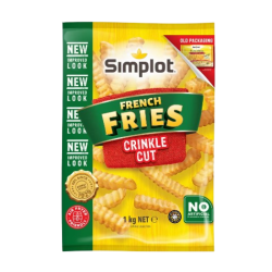 SIMPLOT FRENCH FRIES CRINKLE CUT 1KG
