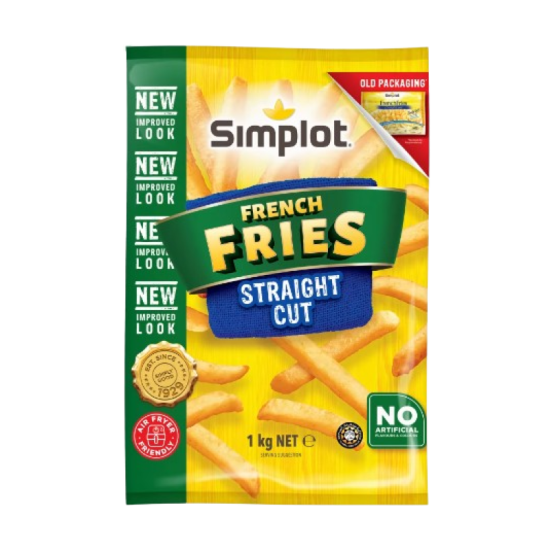 SIMPLOT FRENCH FRIES STRAIGHT CUT 1KG