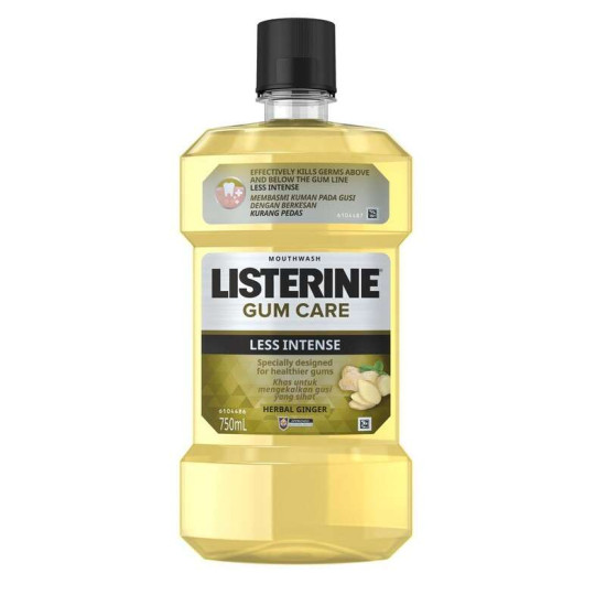 LISTERINE MOUTHWASH GUM CARE LESS INTENSE 750ML